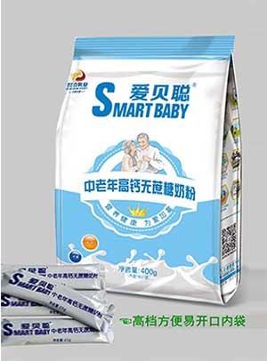 爱贝聪中老年高钙无蔗糖奶粉